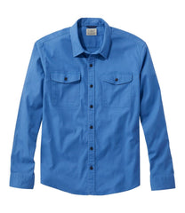 Men's Lakewashed Twill Shirt Traditional Untucked Fit