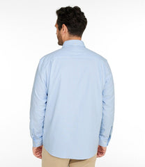 Men's Comfort Stretch Oxford Shirt Stripe Traditional Untucked Fit