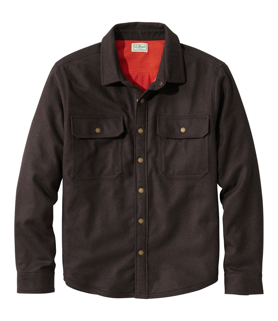 Men's Maine Guide Lightweight Lined Wool Field Shirt