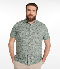 Button-Front Shirt Men's Lakewashed Performance Shirts Short-Sleeve Print