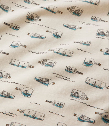 Men's Lakewashed Performance Shirts, Button-Front Shirt, Short-Sleeve, Print