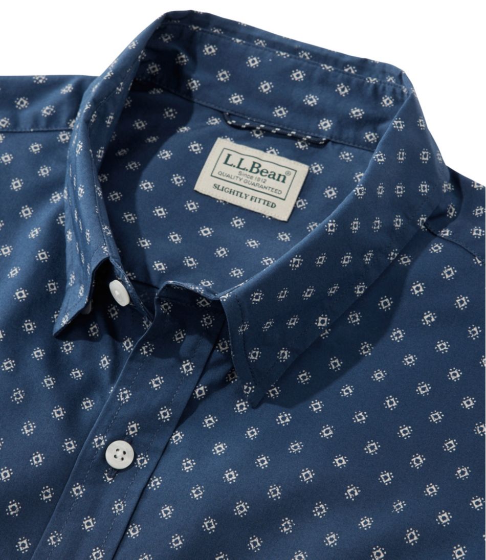 Men's Comfort Stretch Performance® Shirt Short-Sleeve Slightly Fitted Untucked Fit Print