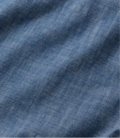 Men's Comfort Stretch® Chambray Shirt, Long-Sleeve, Slightly Fitted Untucked Fit