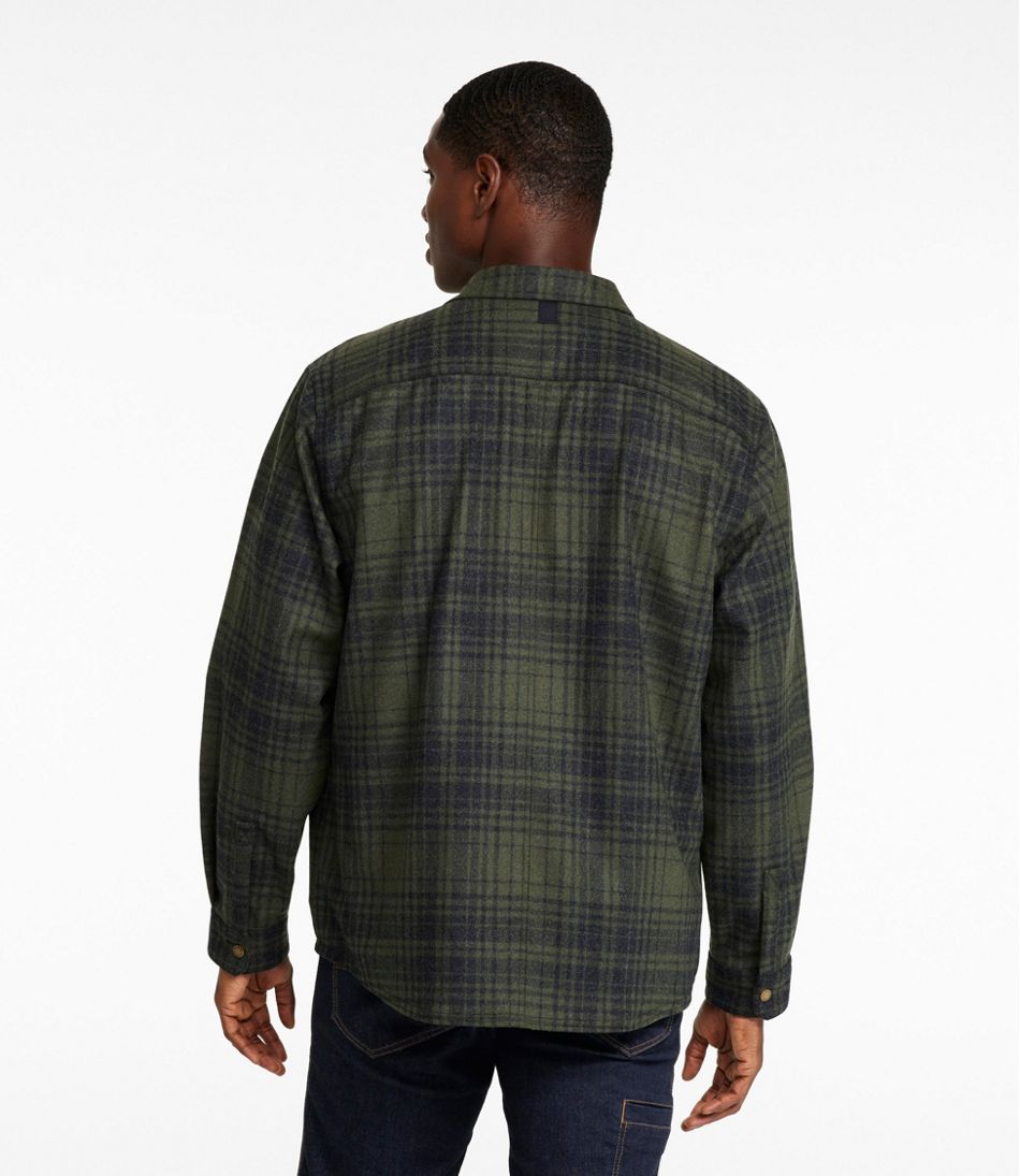Plaid Men's Maine Guide Lightweight Wool Field Shirt