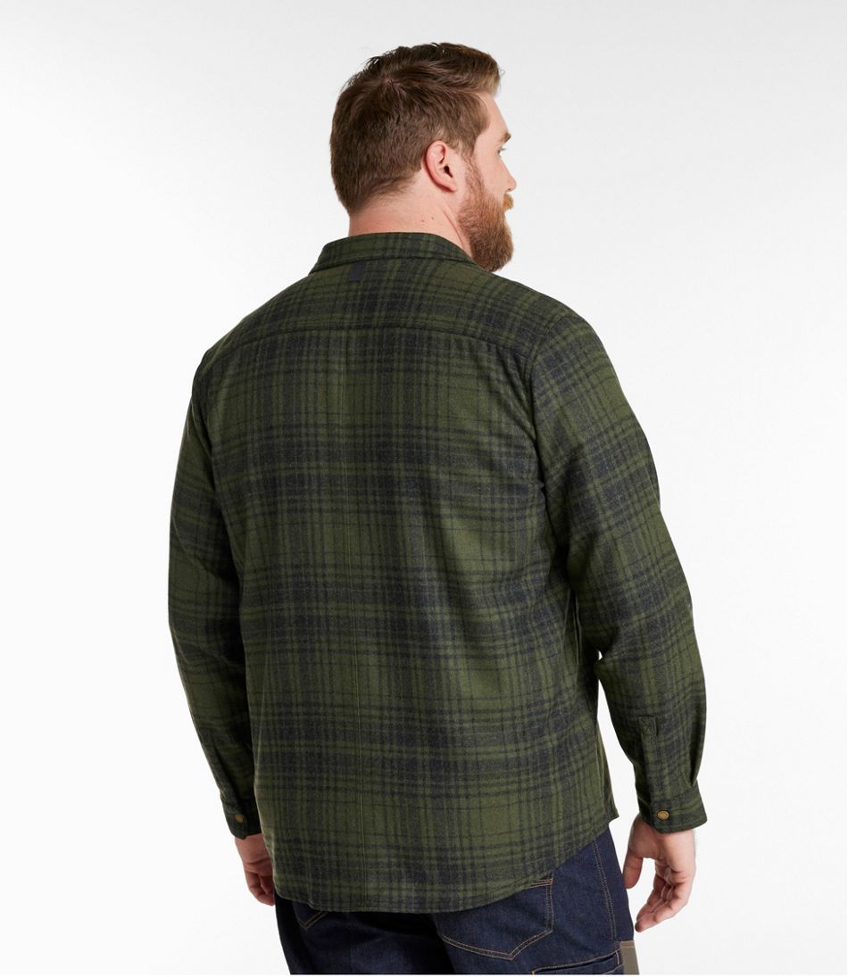 Plaid Men's Maine Guide Lightweight Wool Field Shirt