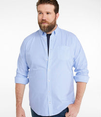 Slightly Fitted Untucked Fit Men's Comfort Stretch Oxford Shirt Stripe
