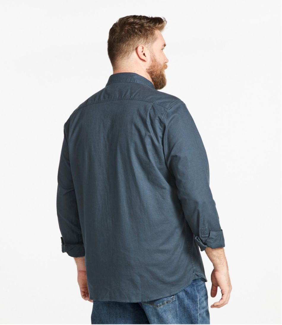 Traditional Untucked Fit Long-Sleeve Men's BeanFlex® Twill Shirt