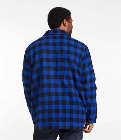 Men's Maine Guide Sherpa Lined Wool Shirt