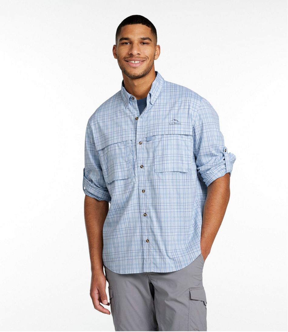 Plaid Long-Sleeve Men's Tropicwear Shirt
