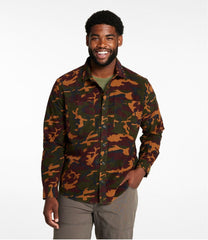 Print Slightly Fitted Untucked Fit Men's Bean's Moleskin Shirt