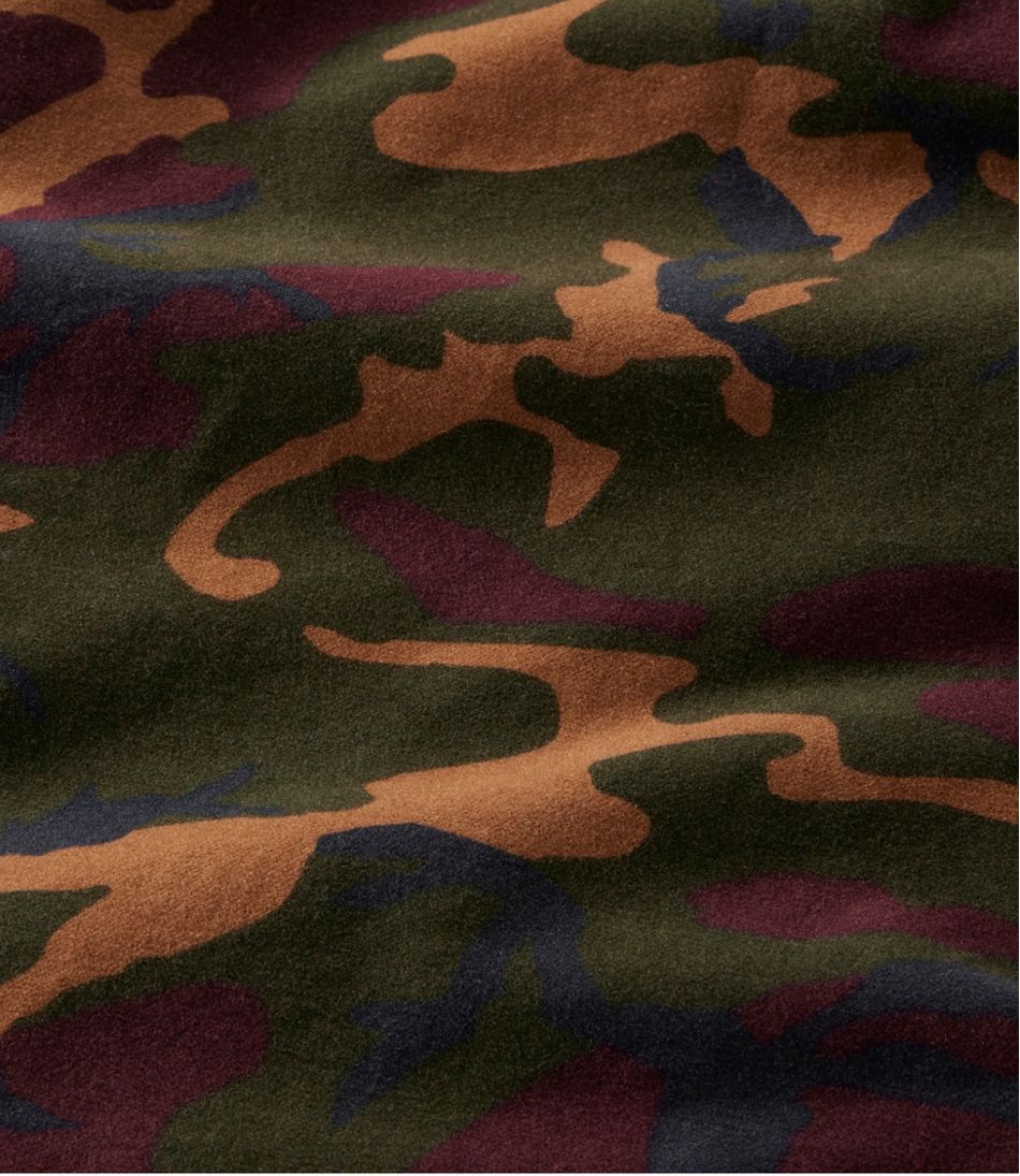Print Slightly Fitted Untucked Fit Men's Bean's Moleskin Shirt