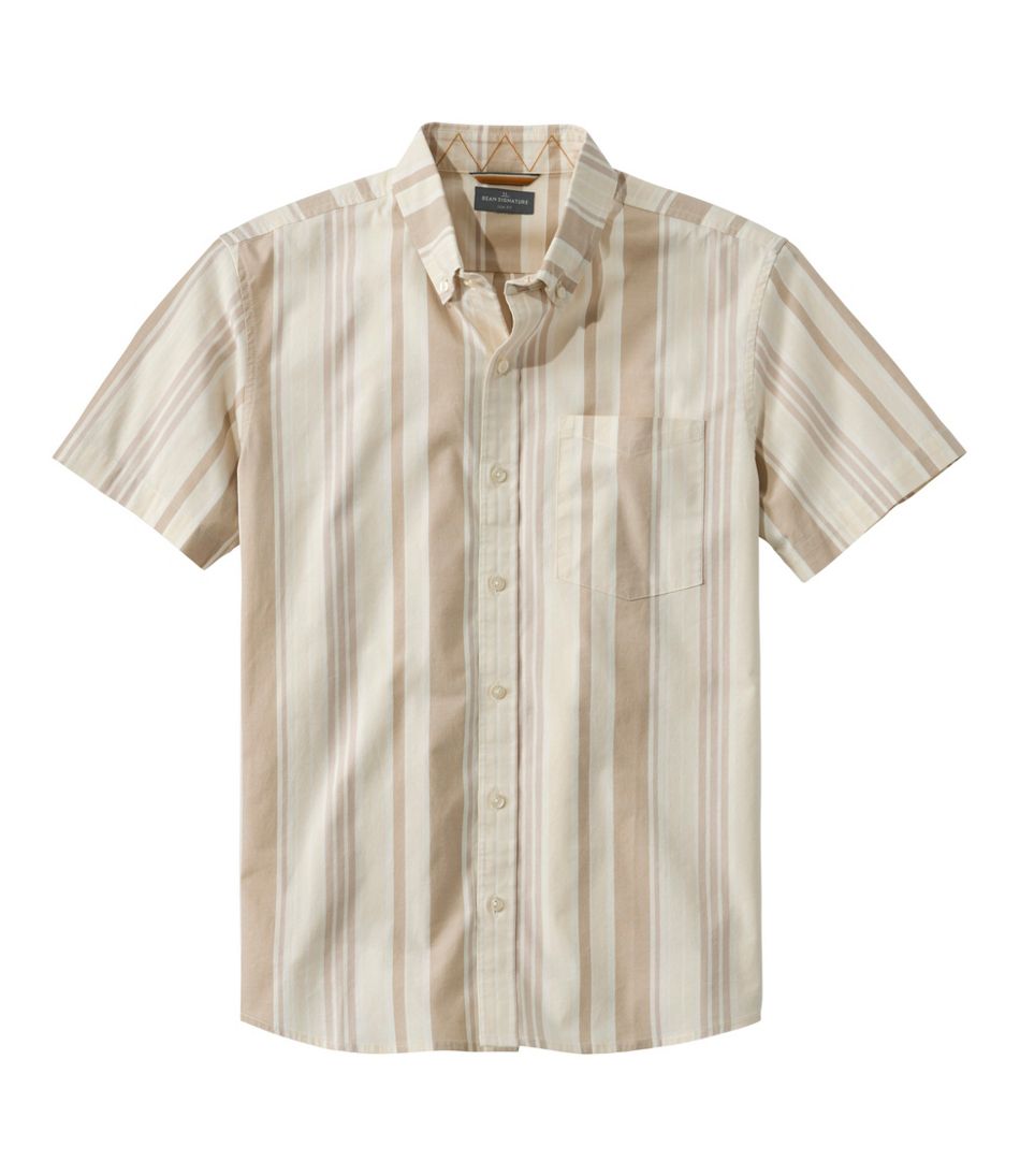 Men's Signature Stretch Poplin Shirt Short-Sleeve Slim Fit