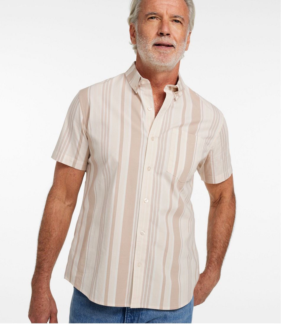 Men's Signature Stretch Poplin Shirt Short-Sleeve Slim Fit