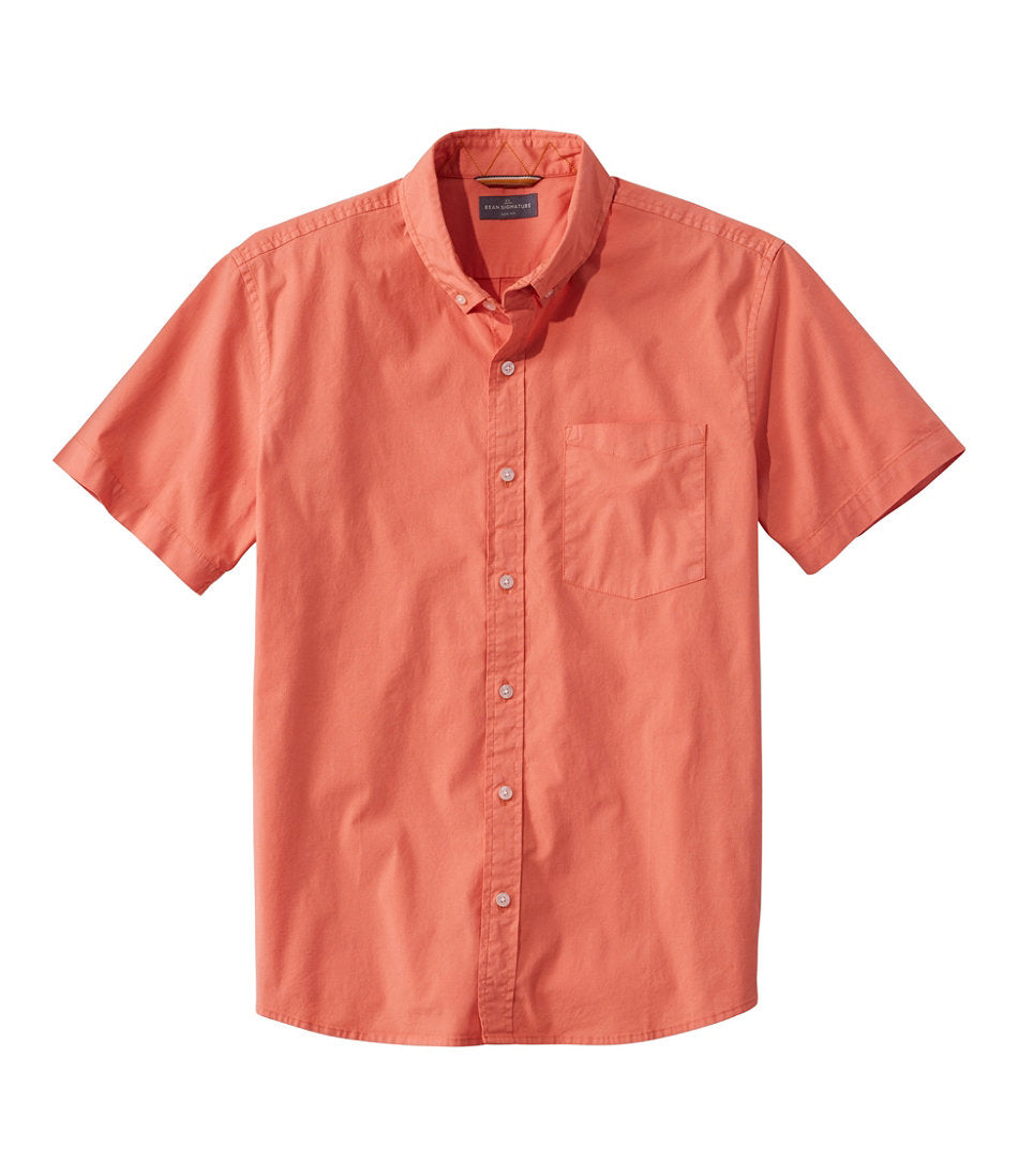 Men's Signature Stretch Poplin Shirt Short-Sleeve Slim Fit