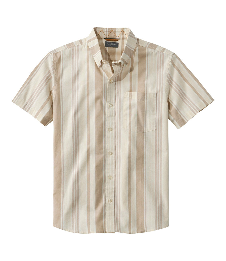 Men's Signature Stretch Poplin Shirt Short-Sleeve Slim Fit