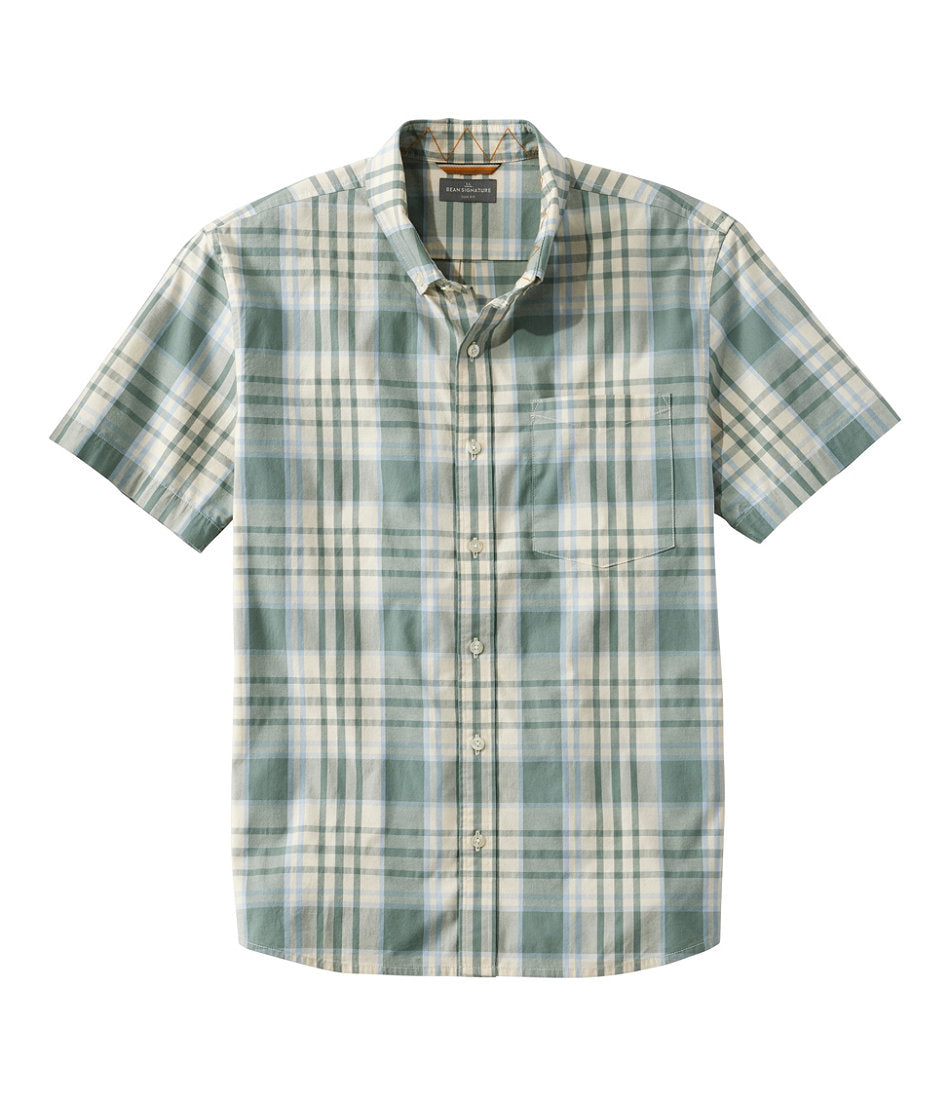 Men's Signature Stretch Poplin Shirt Short-Sleeve Slim Fit