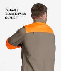 Men's Technical Stretch Upland Shirt with No Fly Zone