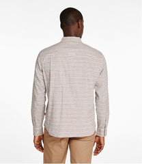 Stripe Men's Stonecoast Hemp Shirt Slightly Fitted Untucked Fit Long-Sleeve