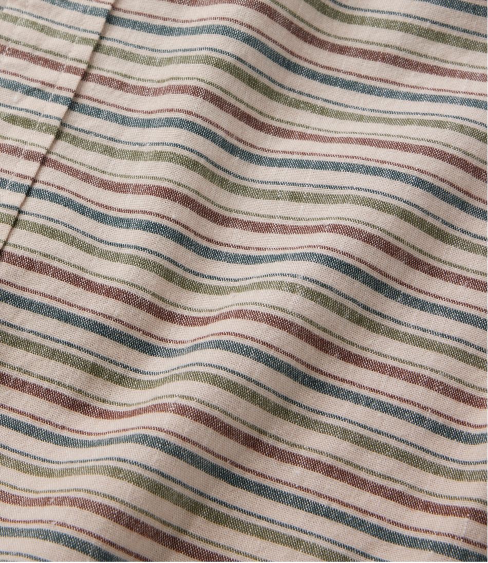Stripe Men's Stonecoast Hemp Shirt Slightly Fitted Untucked Fit Long-Sleeve