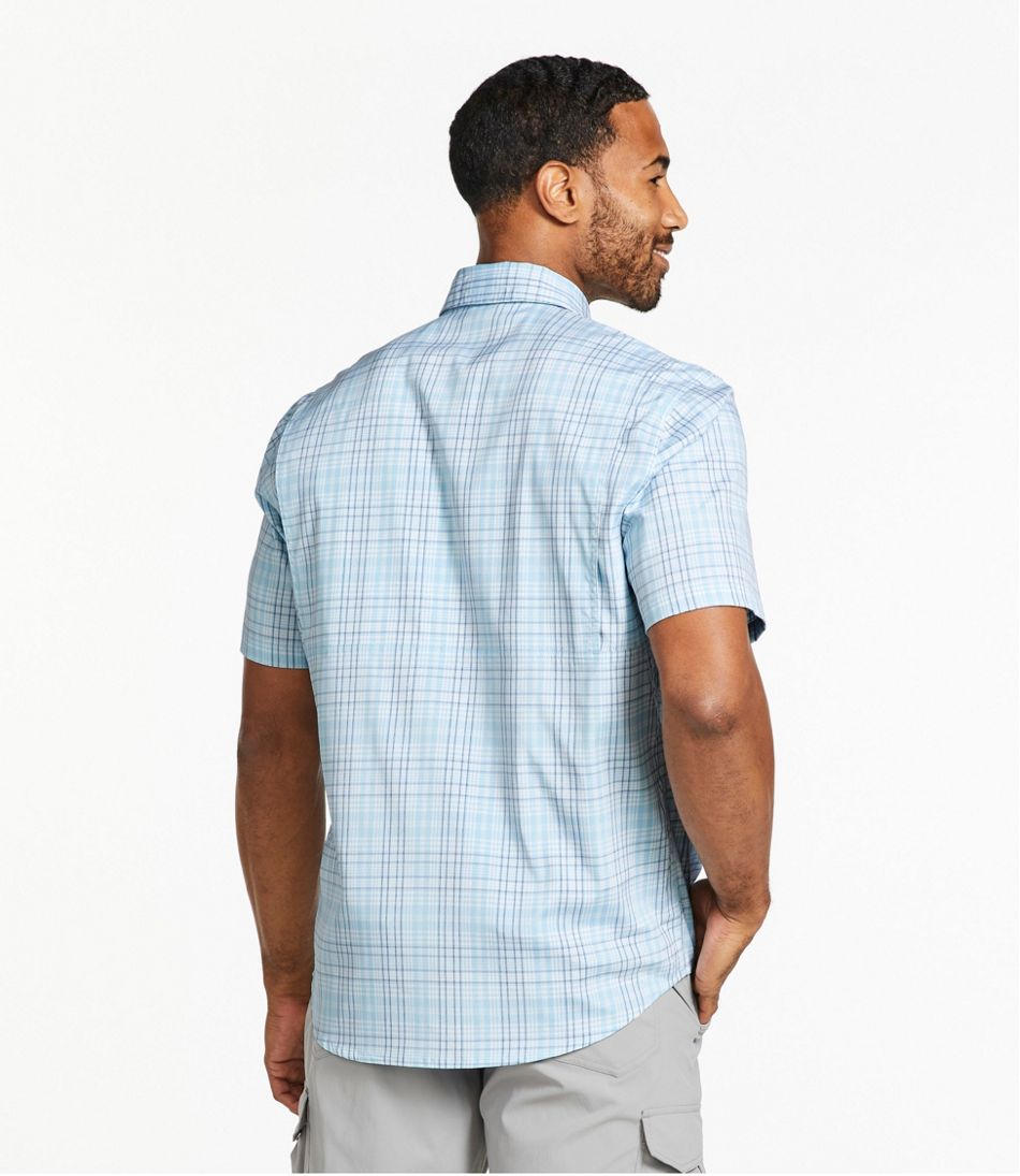 Men's Tropicwear Shirt, Plaid Short-Sleeve