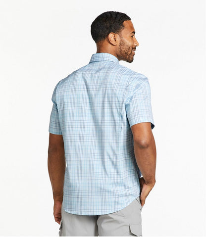 Men's Tropicwear Shirt, Plaid Short-Sleeve