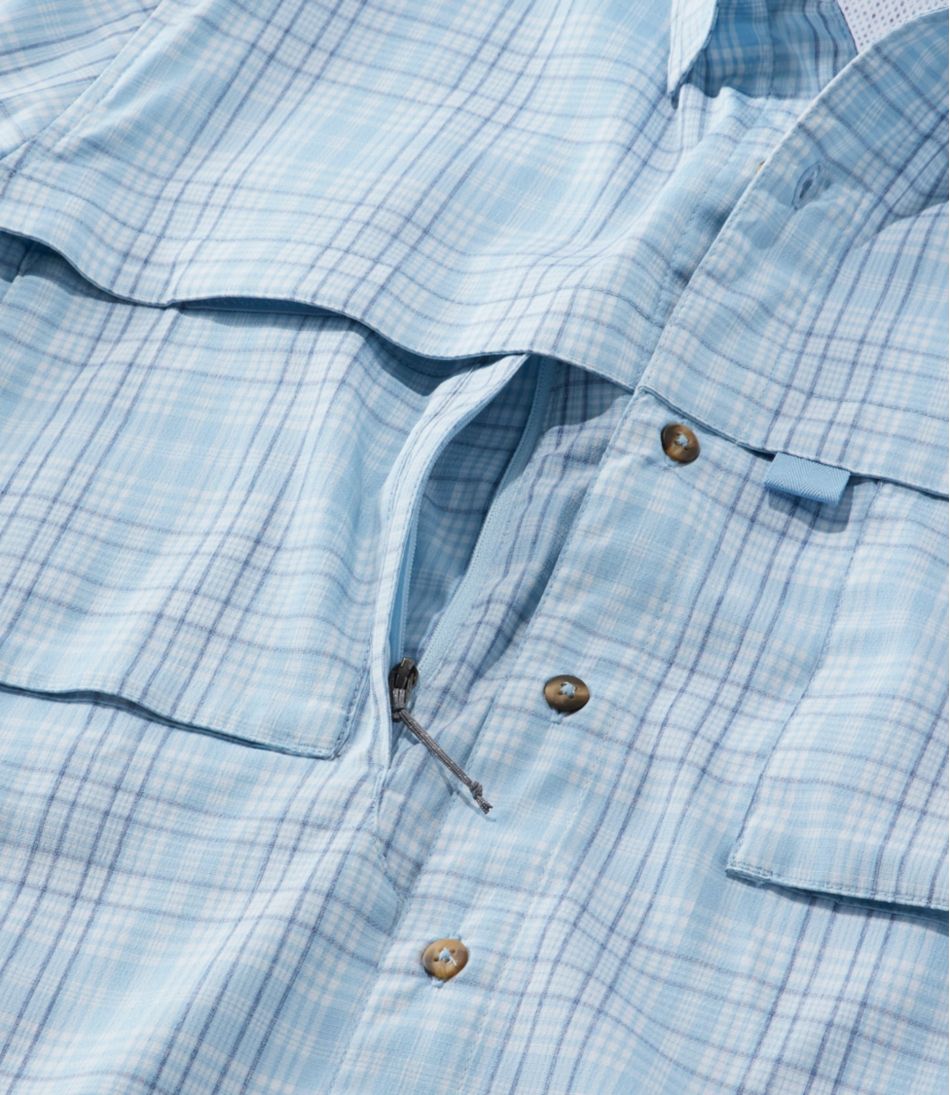 Men's Tropicwear Shirt Plaid Short-Sleeve
