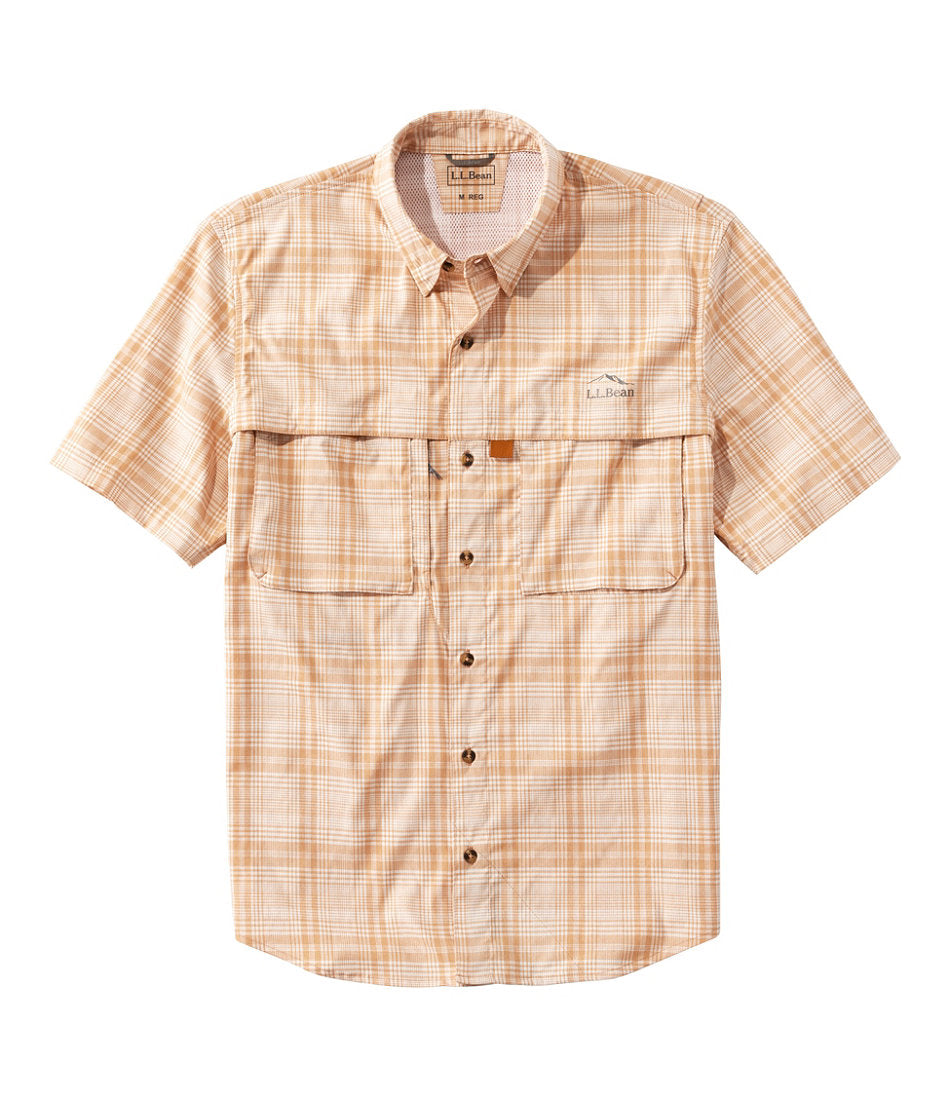 Men's Tropicwear Shirt Plaid Short-Sleeve