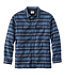 Stripe Traditional Fit Men's Fleece-Lined Flannel Shirt