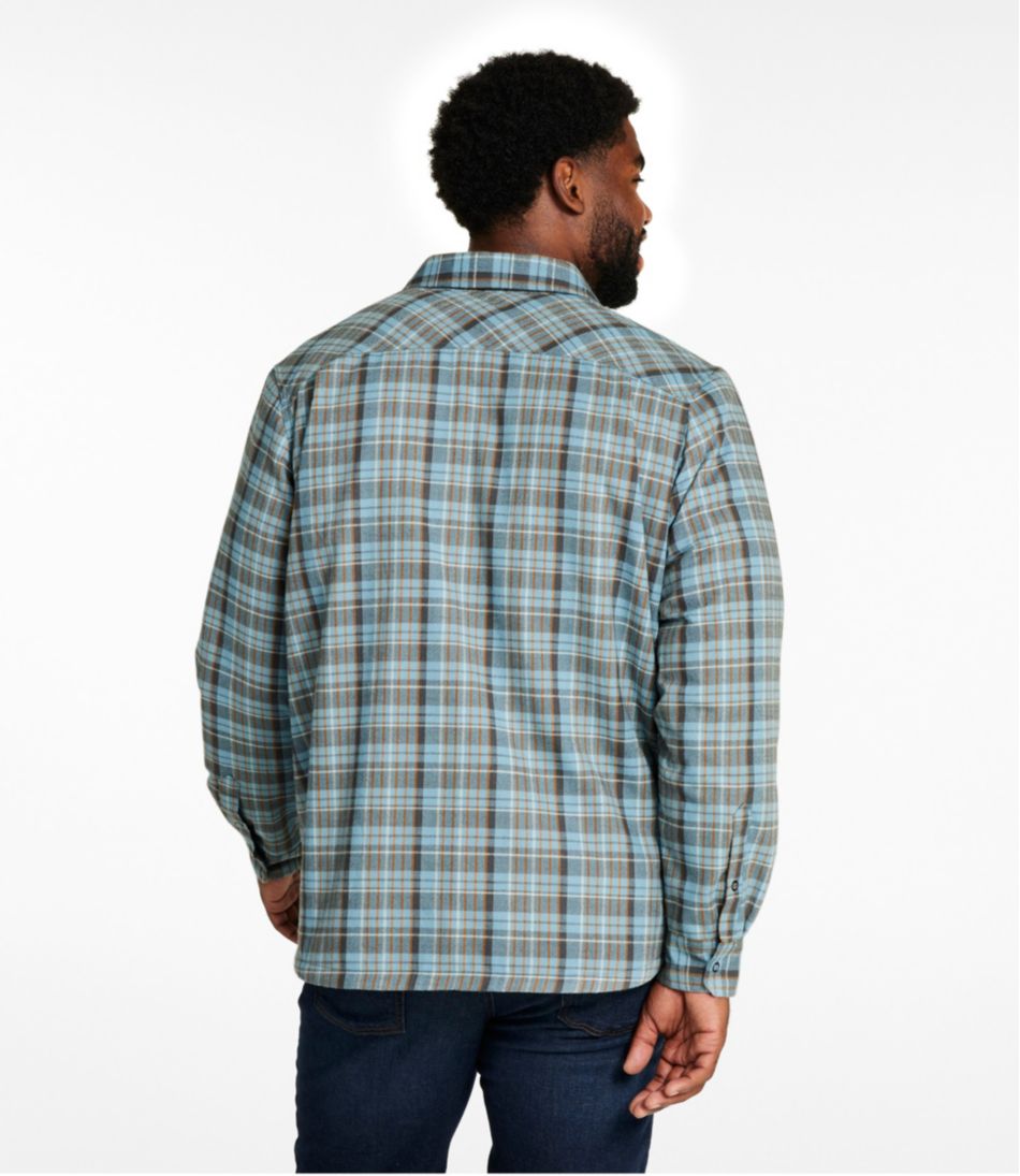 Hi-Pile Fleece-Lined Plaid Men's Katahdin Performance Flannel Shirt-Jacket