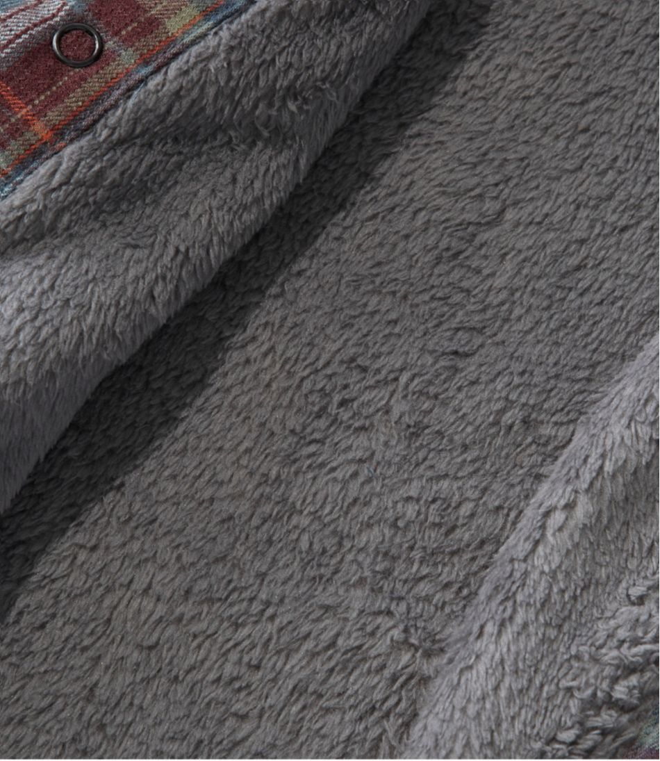Hi-Pile Fleece-Lined Plaid Men's Katahdin Performance Flannel Shirt-Jacket