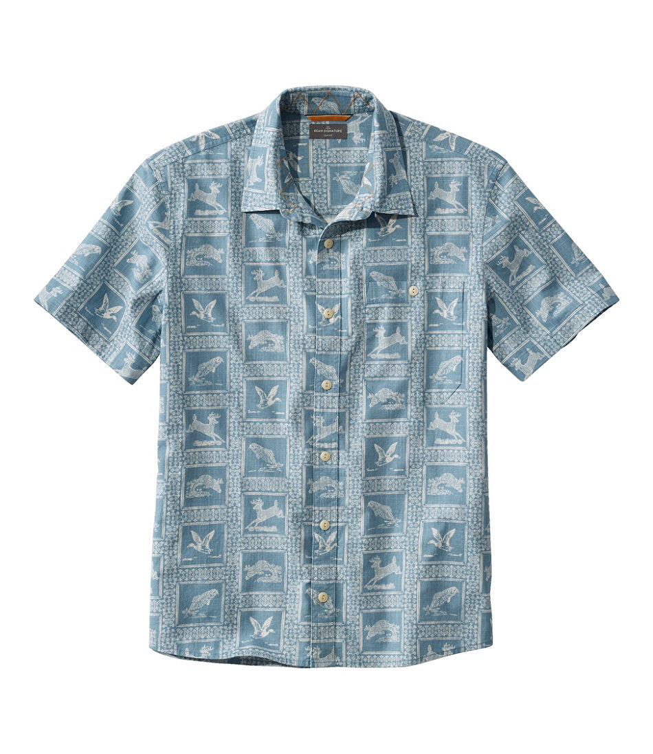 Short-Sleeve Slim Fit Men's Signature Vacationland Shirt