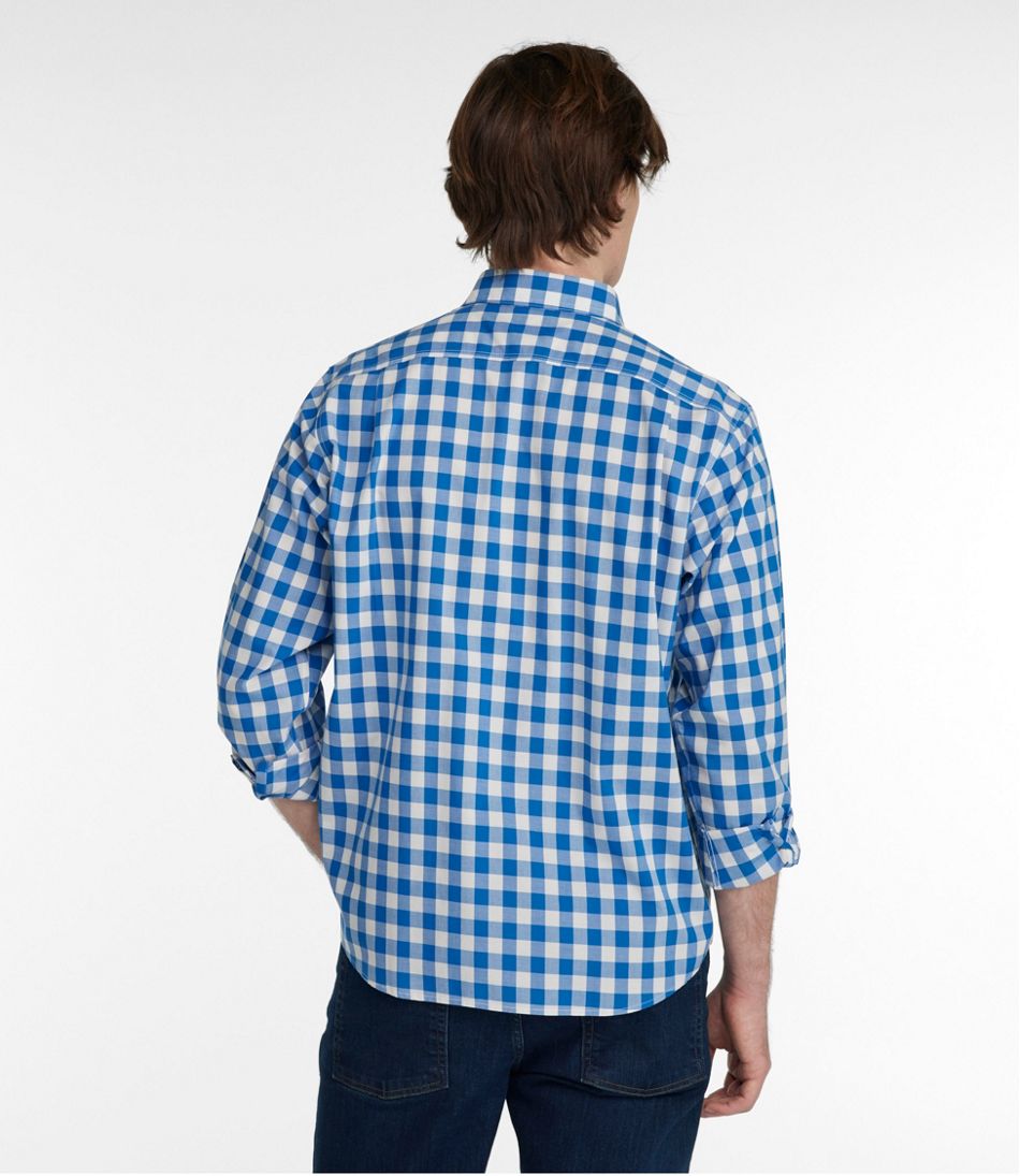 Long-Sleeve Men's Bean's Wrinkle-Free Everyday Shirt Traditional Untucked Fit Plaid