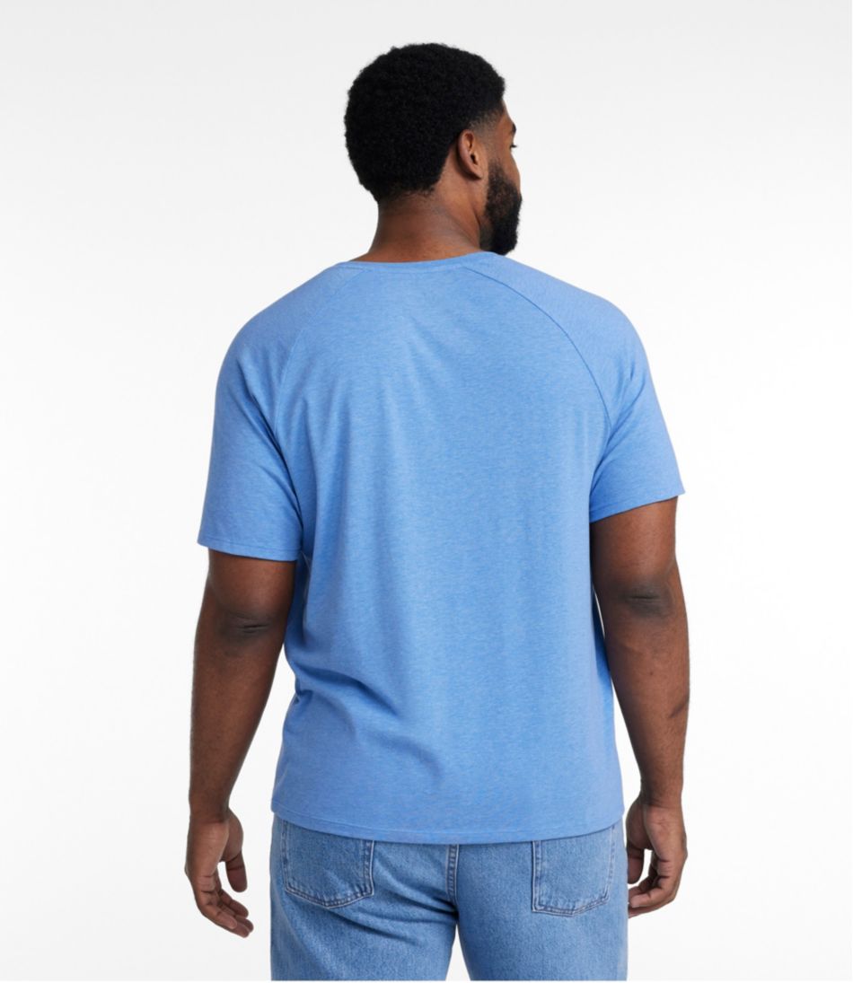 Short-Sleeve Henley Men's Comfort Stretch Pima Tee Shirt