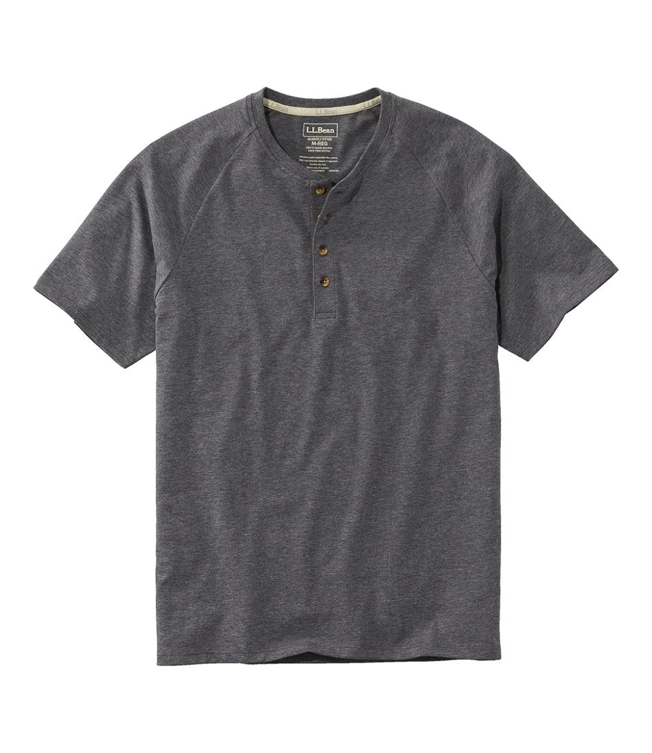 Short-Sleeve Henley Men's Comfort Stretch Pima Tee Shirt