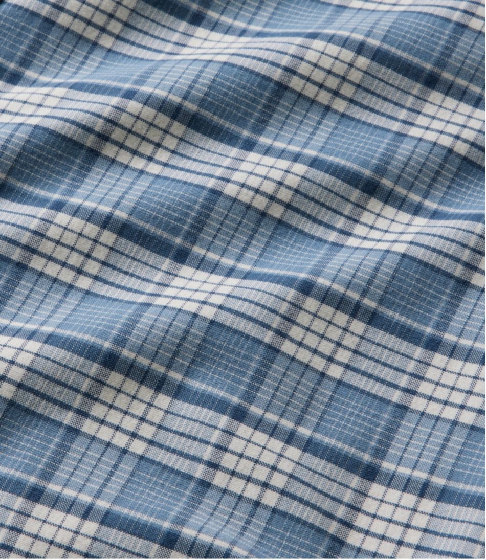 Men's Comfort Stretch® Oxford Slightly Fitted Untucked Fit Short-Sleeve Plaid