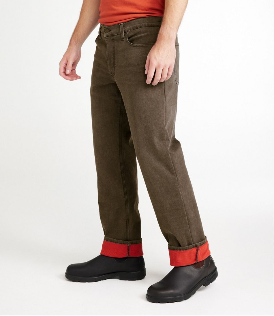 Men's BeanFlex® Jeans Fleece-Lined Standard Athletic Fit