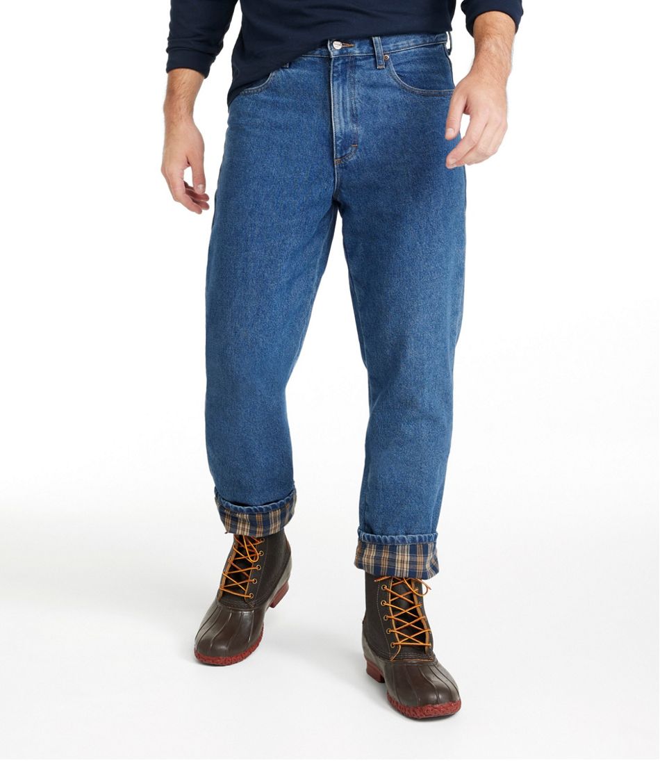 Classic Fit Men's Double L® Jeans Flannel-Lined