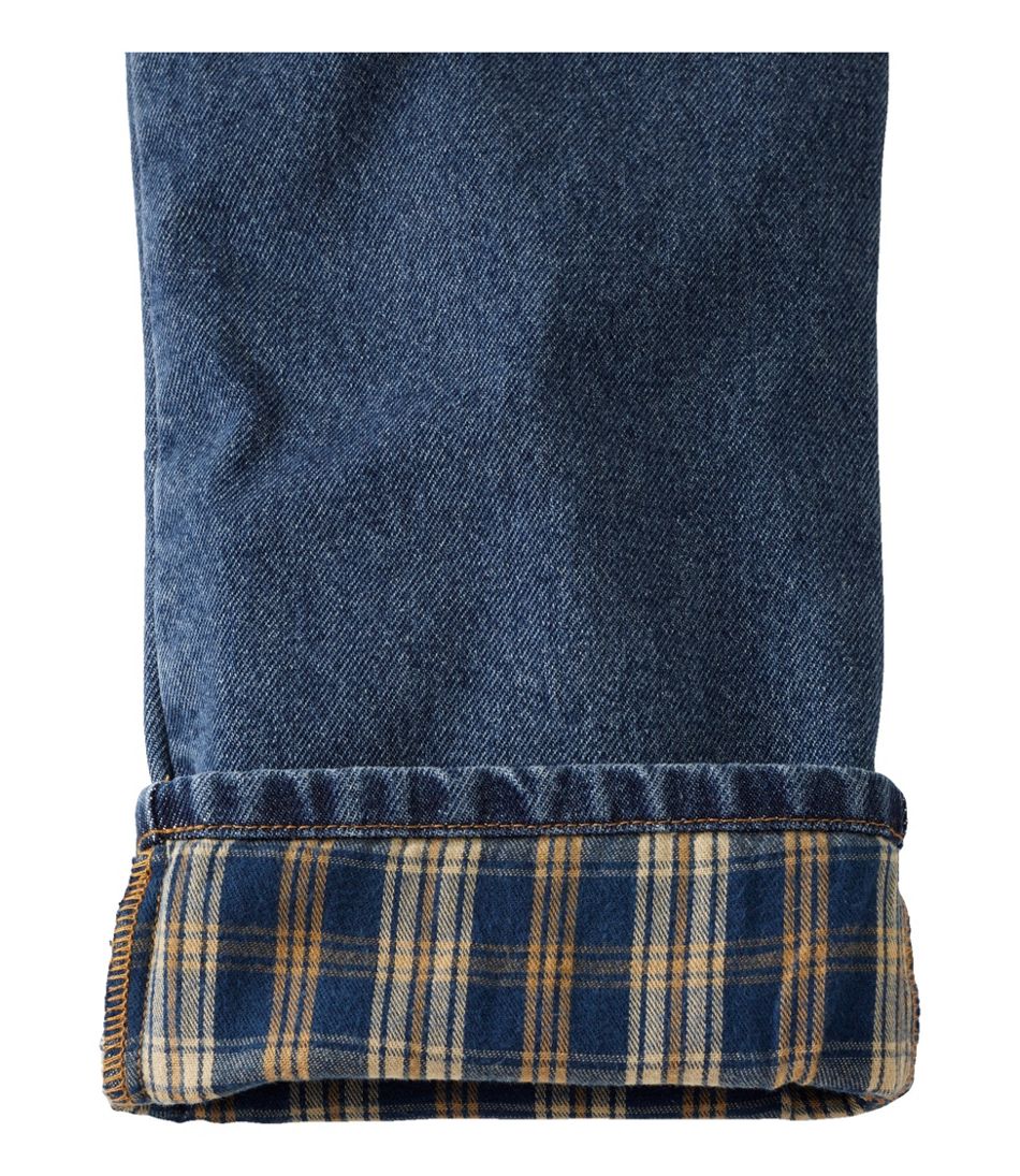 Classic Fit Men's Double L® Jeans Flannel-Lined