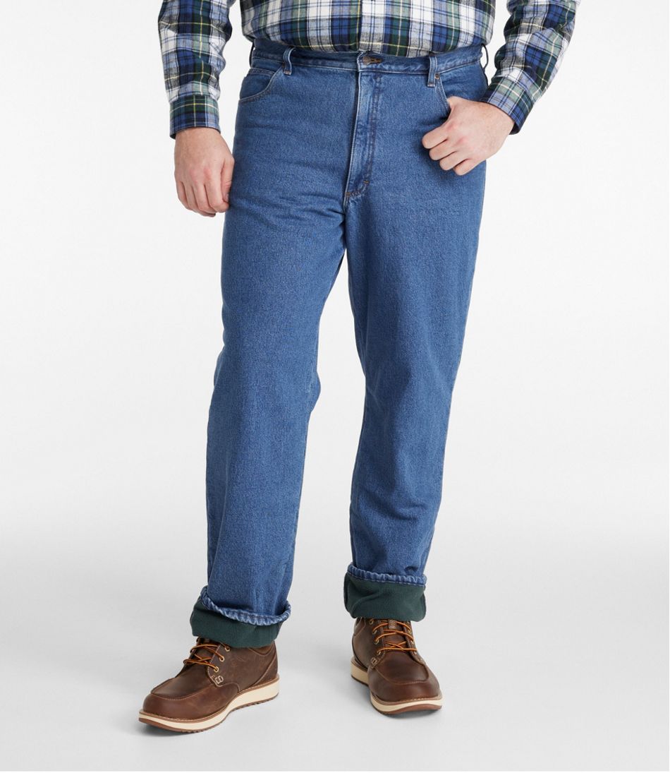Men's Double L® Jeans Classic Fit Fleece-Lined