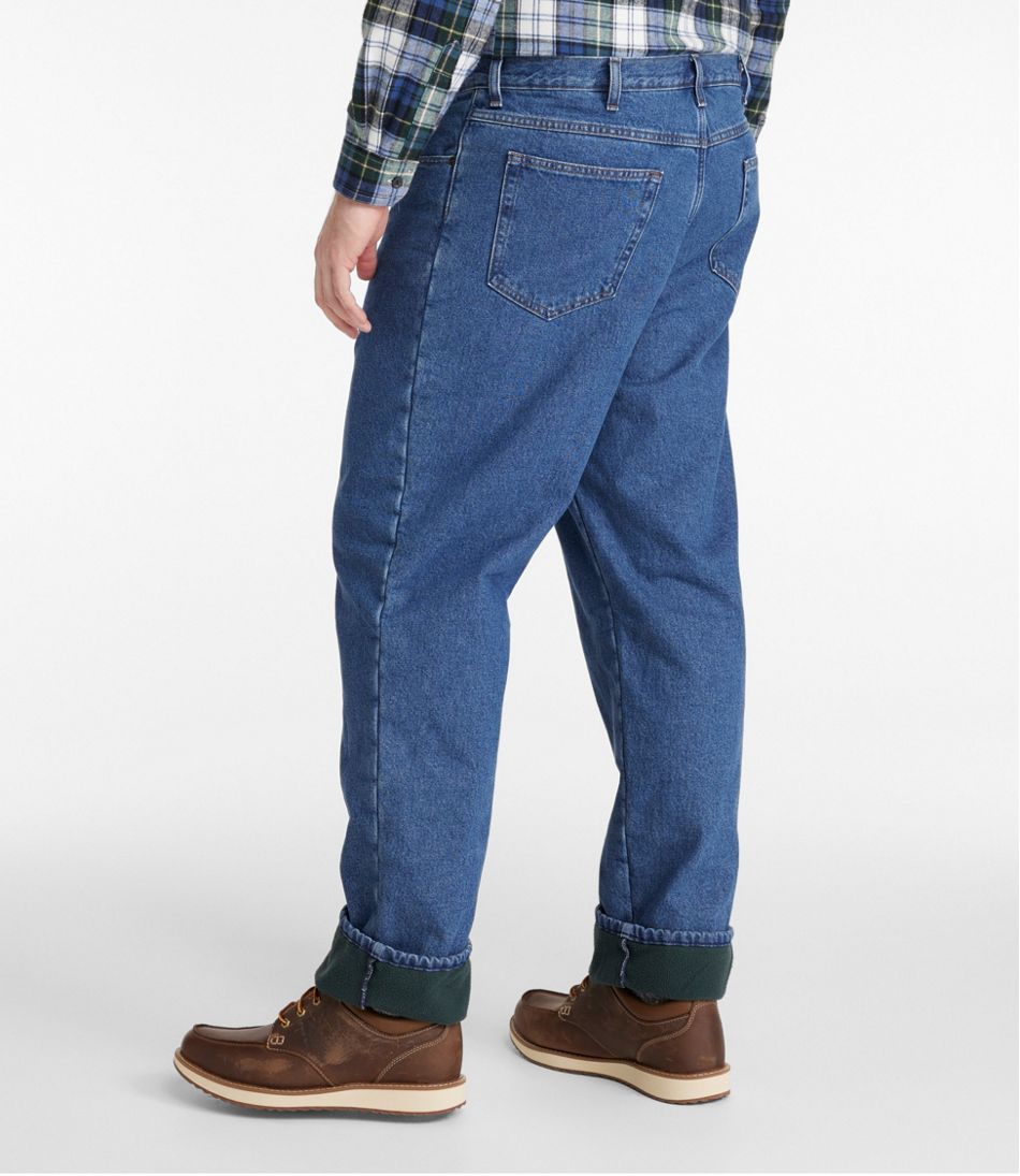Men's Double L® Jeans Classic Fit Fleece-Lined