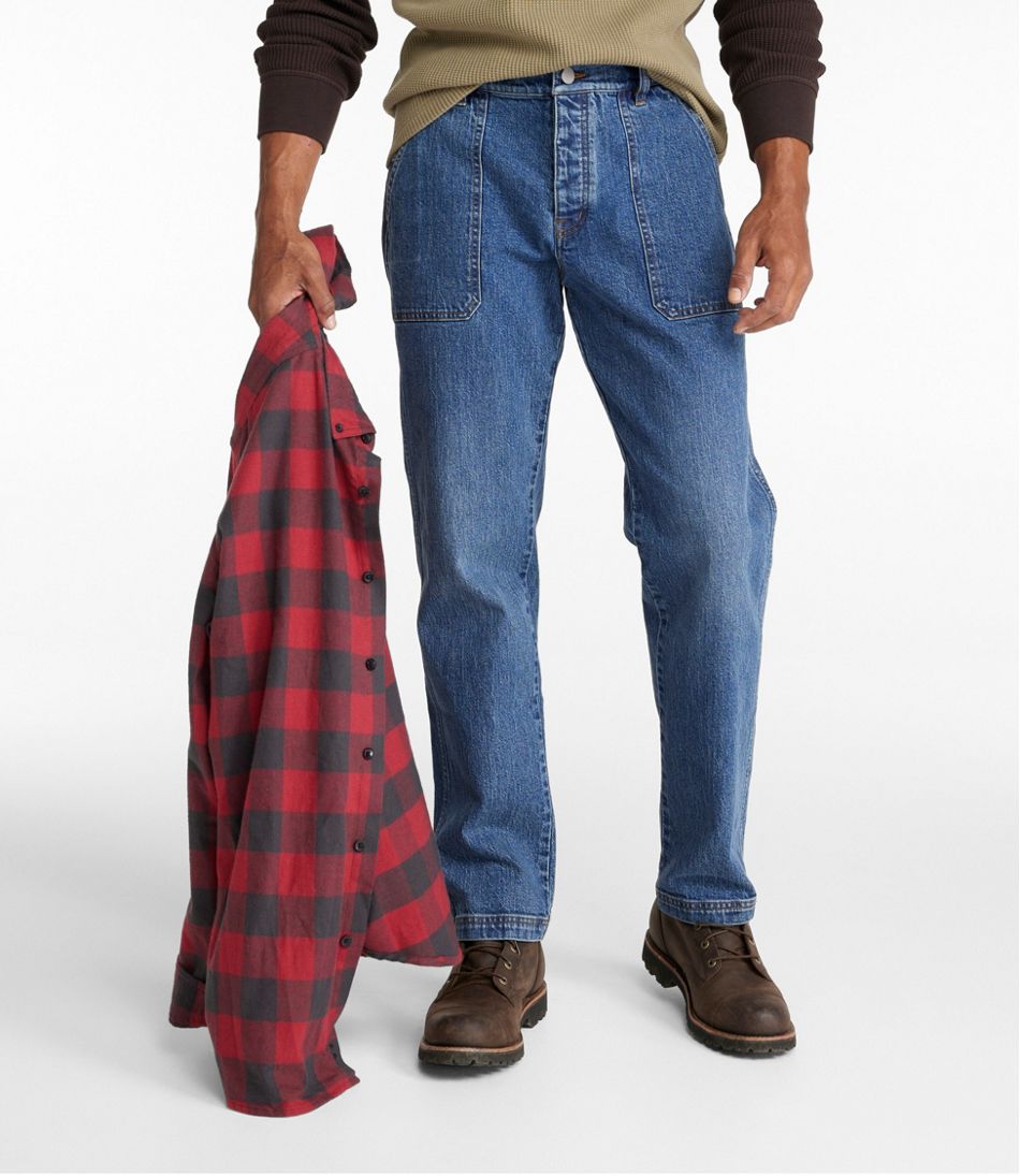 Classic Fit Men's Signature Heritage Utility Denim Straight Leg
