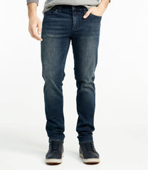 Men's Signature Five-Pocket Jeans with Stretch Slim Straight