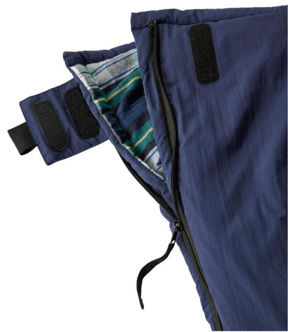 L.L.Bean Flannel Lined Camp Sleeping Bag, 40°