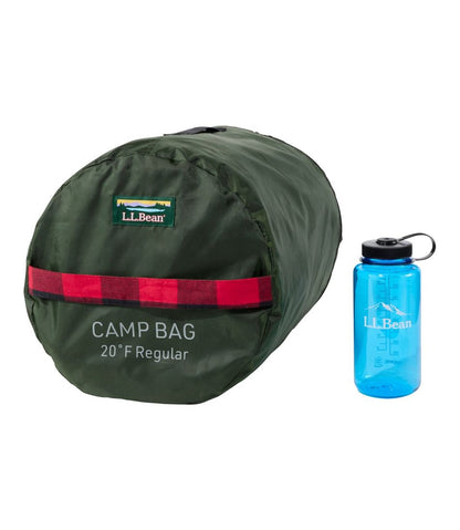 Adults' L.L.Bean Flannel Lined Camp Sleeping Bag, 20°