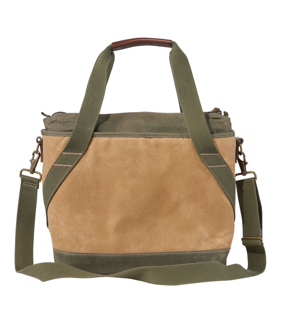Medium Insulated Waxed-Canvas Tote