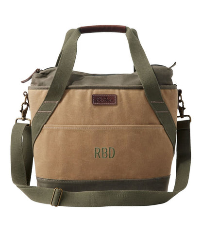 Insulated Waxed-Canvas Tote, Medium