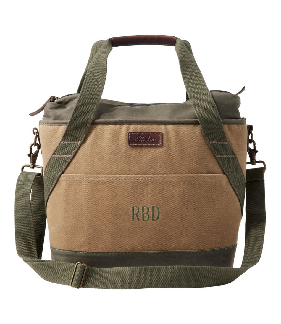 Medium Insulated Waxed-Canvas Tote