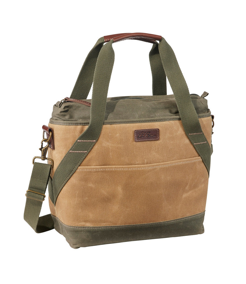 Medium Insulated Waxed-Canvas Tote