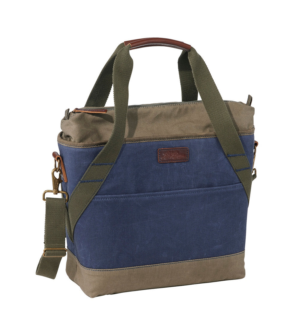Medium Insulated Waxed-Canvas Tote