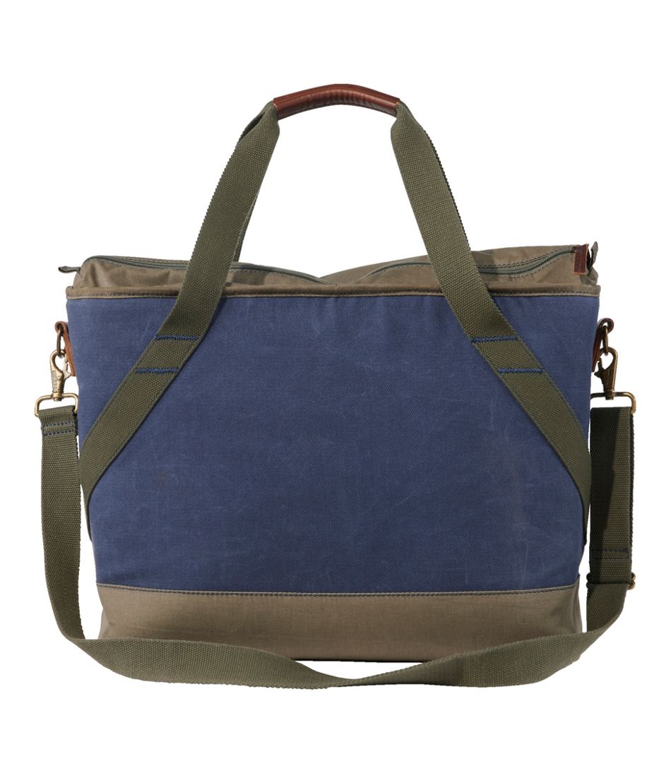 Insulated Waxed-Canvas Tote Large